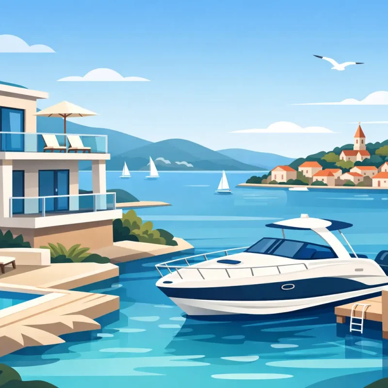 Croatia Apartment With Boat Rental in Murter