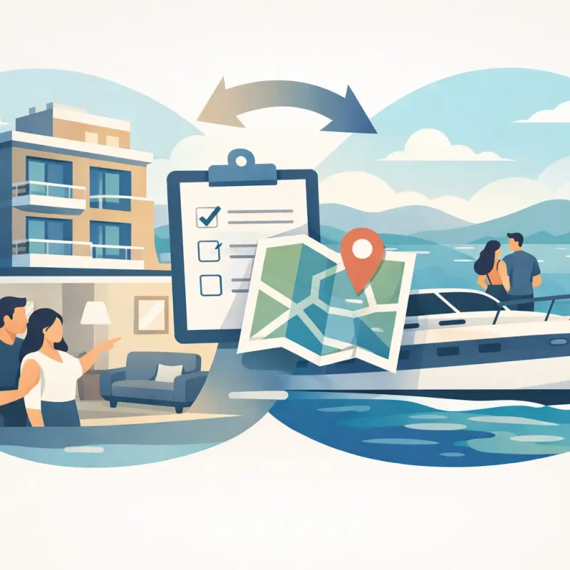 How to Combine Apartment and Boat Tour Plans