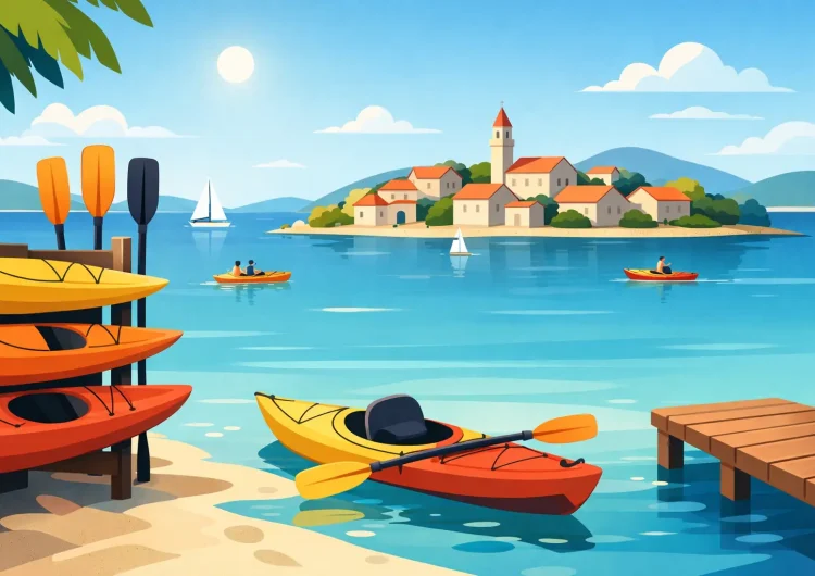 Kayak Rental Betina for Easy Island Days