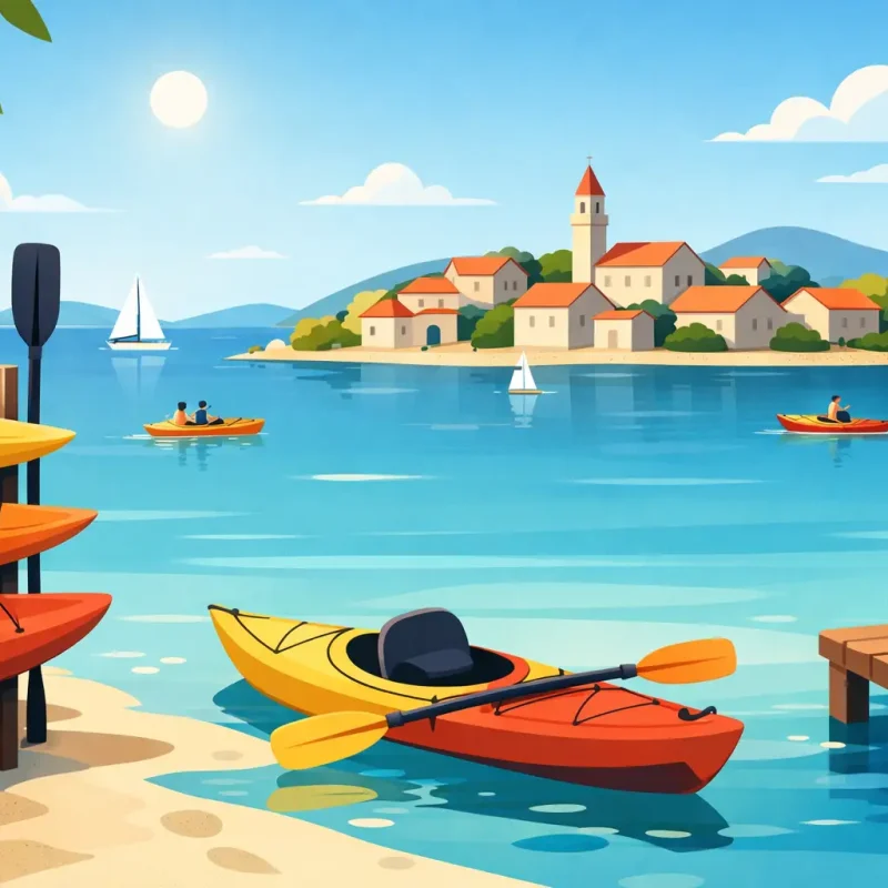 Kayak Rental Betina for Easy Island Days