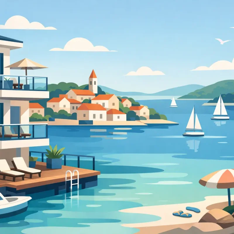 Waterfront Apartment Review for Murter Holidays